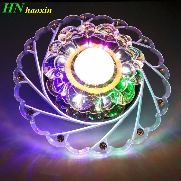

haoxin modern led crystal ceiling light circular mini ceiling lamp luminarias rotunda light for living room aisle corridor kitchen