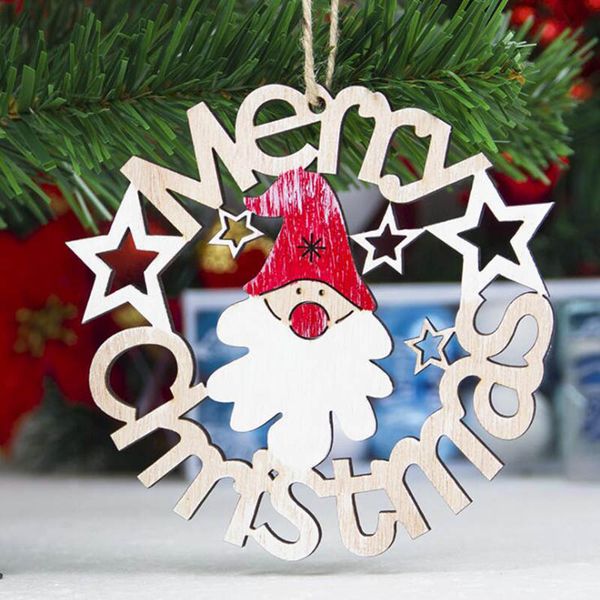 

wooden hollow christmas tree heart star crafts christmas decorations for home tree ornament hanging pendant