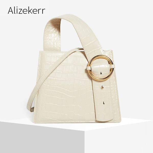 

крокодил pattern сумка женщины 2020 ins chic tote малый crossbody сумки женщины новая мода carteras mujer de hombro