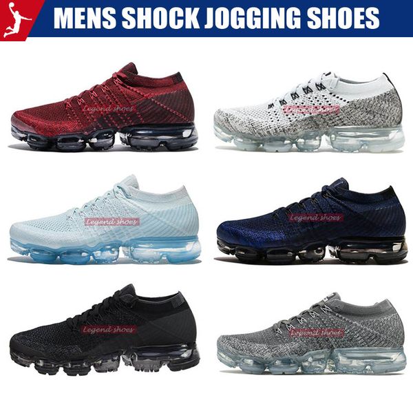 

2019 running shoes mens breathable soft sneakers women shock jogging walking hiking classic outdoor sports athletic shoes us 5.5-13, White;red