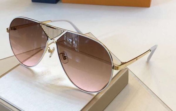 

z0358 rose gold pilot sunglasses brown shaded sun glasses accessories luxury designer sunglasses men eyewear new with box, White;black