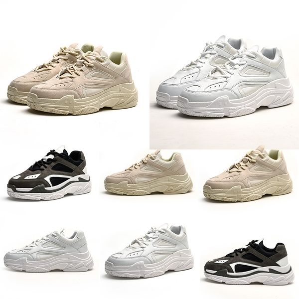 

non-brand 2019 men women old casual shoes color browm blasck white breathable comfortable style trainers sneakers designer old dad shoes, White;red