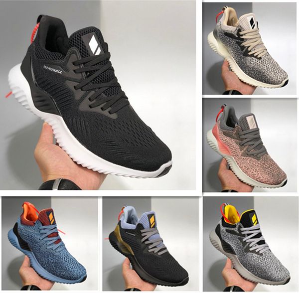 

2021 alphabounce beyonds marbles shark men women run shoes black white alpha khaki bounce mens trainers shoes 36-45