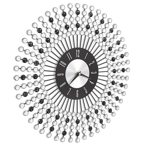

metal wall clock 43 cm black wall stickers