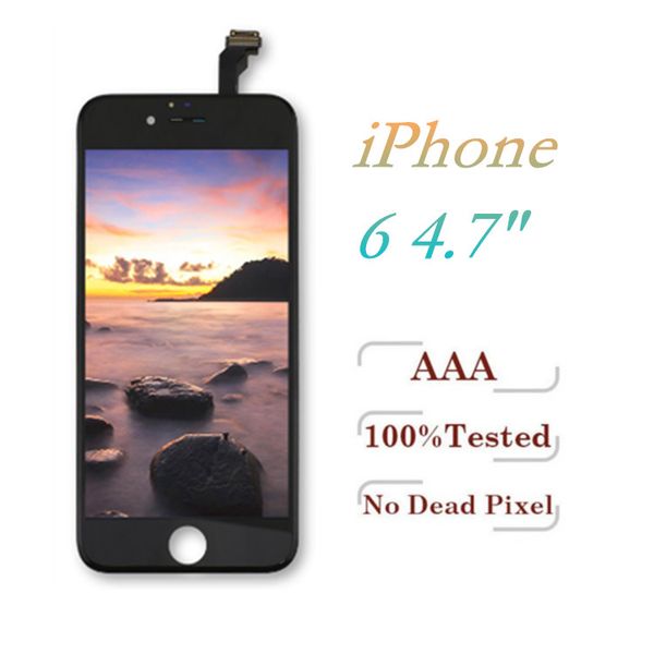 

no dead pixels for iphone 6 lcd display touch screen digitizer full assembly with dhl