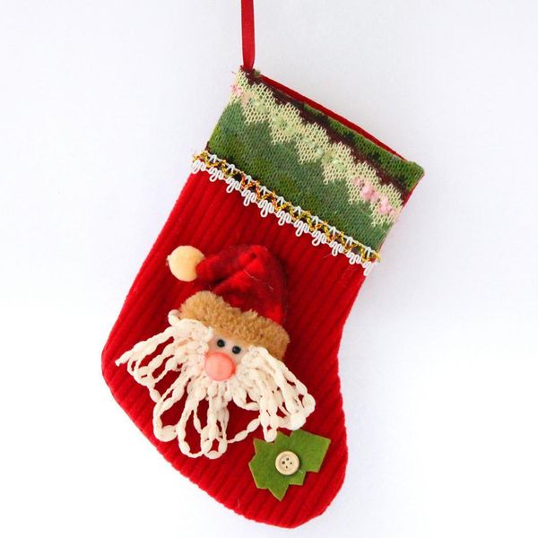 

cartoon elk snowman old man pattern christmas 21g socks party festival christmas, party, festival, etc