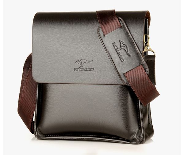 

кенгуру бренд кожа кросс-тело мешок мужчин сумка мужчины бизнес малый мешок плеча