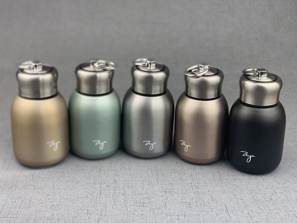 

5 colors 304 stainless steel mug 300ml vacuum insulation tumbler matte ladies handle water cup for outdoor travel xmas drinkware an2473