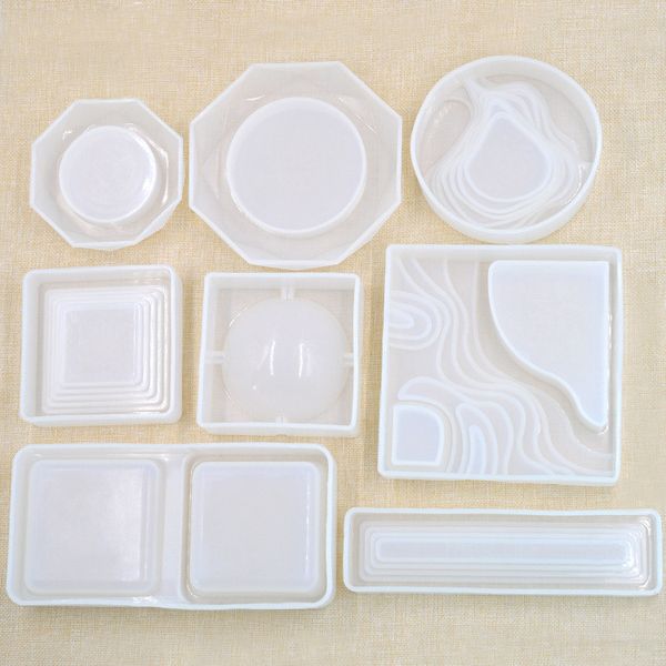 

1pc silicone ashtray diy jewelry making beach island nature coastline resin molds for uv resin