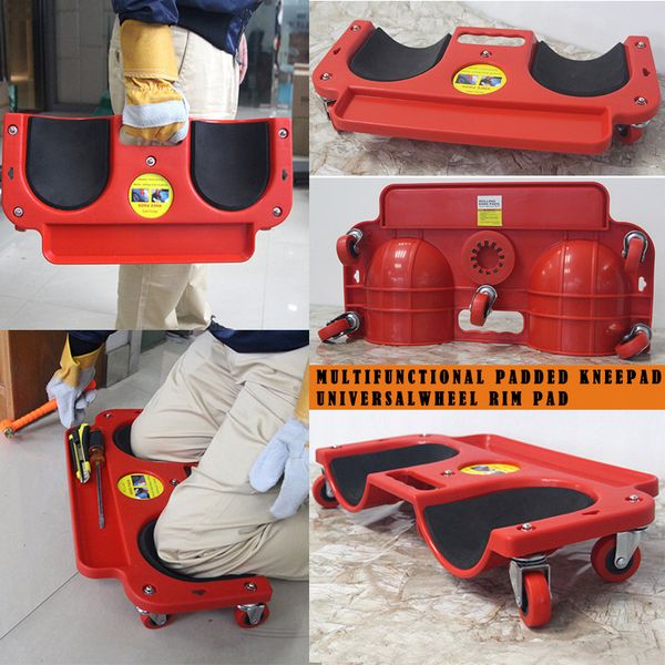 

newly rolling knee creeper pads cushioned 350 lbs capacity 5 repairing swivel castors tool tray holder sdf-ship