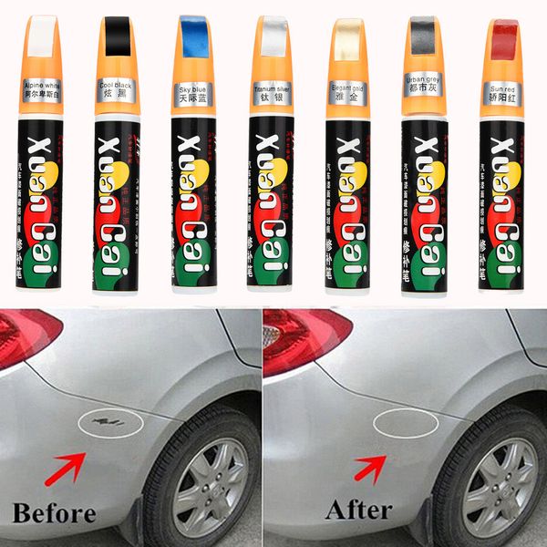 

carprie car decoration 6 colors auto car coat paint pen touch up scratch clear repair remover remove tool non-toxic waterproof