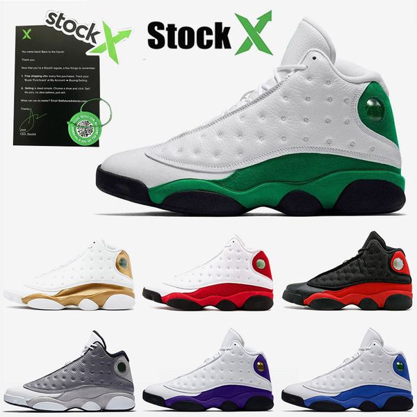 

2020 new wholesale 13 jumpman 13s basketball shoes for mens trainers lucky green white dmp whit stock x sneakers sport youth boys 7-13, White;red