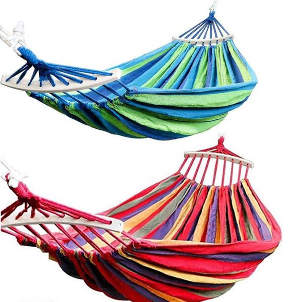 

portable hiking hanging hammock parachute swing lazy chair travel outdoor camping canvas bed