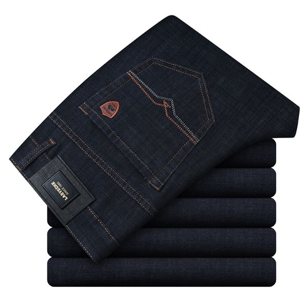 

laoyeche brand mens jeans classic straight denim jeans men men long pants trousers brand biker jean size 40, Blue