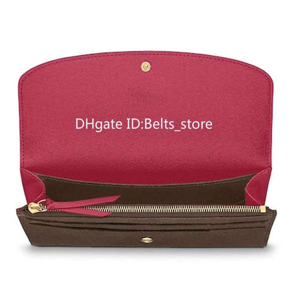 

designer wallet wallets for women s wallet zipper bag female designer wallet purse fashion card holder pocket long women bag with box 007, Red;black