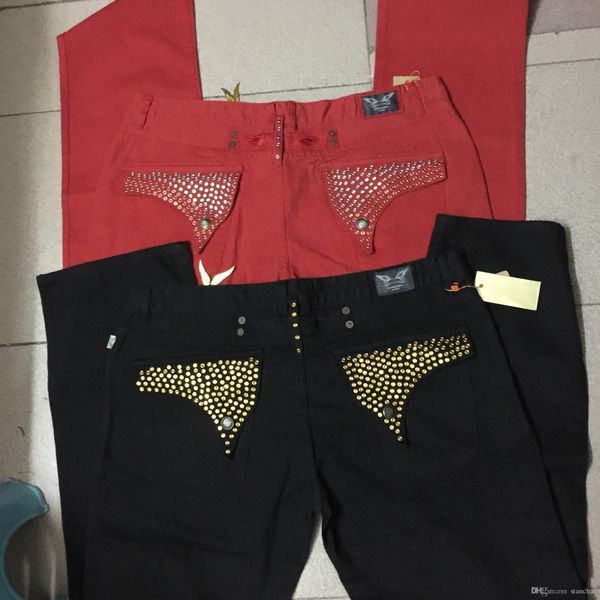 

мужские джинсы robin denim jean с хрустальными заклепками карманы сплошной цвет брюки прямые брюки размер 30-42, Blue