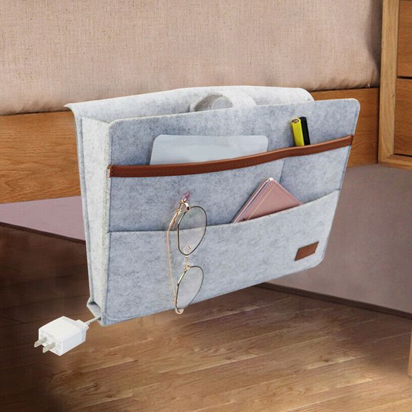 

phone holder dorm pouch couch desk chair felt magazines hanging storage bag living room home bedside organizer sofa pocket large