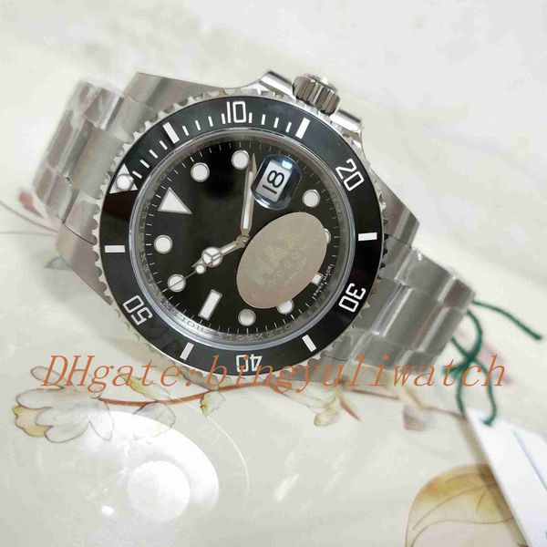 

real svrf factory luxury watch 40mm 116610 116610lv black ceramic swiss 2836 movement automatic mens watch watches new style box, Slivery;brown