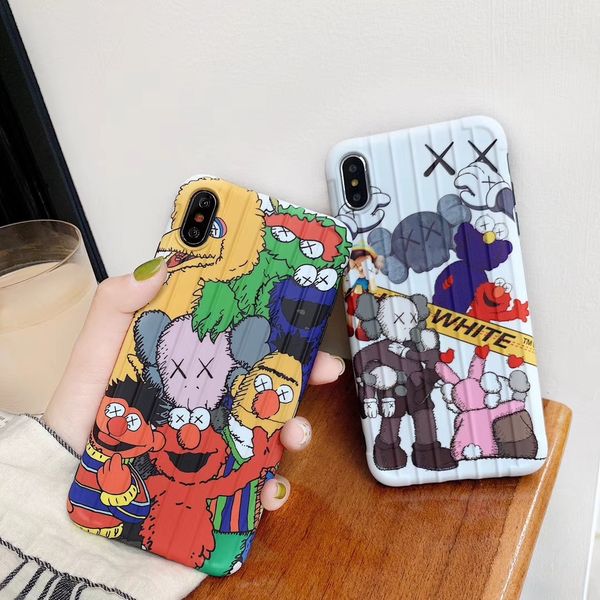 

Новые KAWS Улица Сезам чехол для iPhone 11 PRO MAX 6 6s 6plus 7 8 Plus конфеты цвета TPU Силиконовые ч