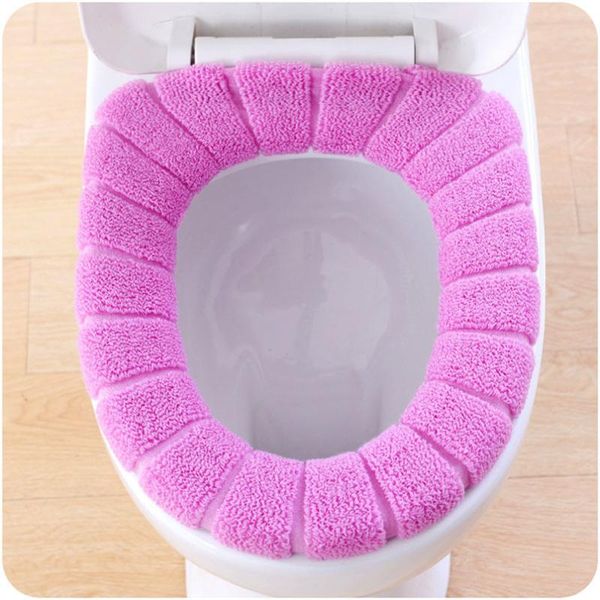 

1pcs toilet seat cover bathroom warmer toilet seat bowl stretchable washable cover pad accessories tapa inodoro #lr1