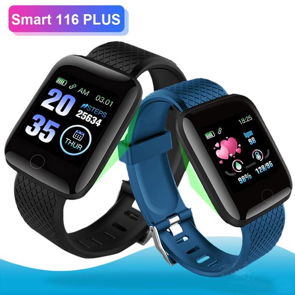 

116 plus smart watch bracelets fitness tracker heart rate step counter activity monitor band wristband pk 115 plus for iphone android