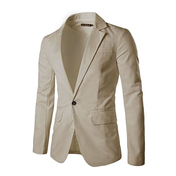 

men's jacket men's fashion slim temperament solid color jacket groom groomsmen dress custom, White;black