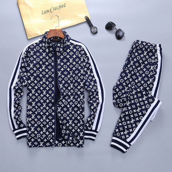 

new jacket men's sweatshirt set fashion style autumn casual cotton sportswear men's sweatshirt medusa sportswear size -3xl, Gray