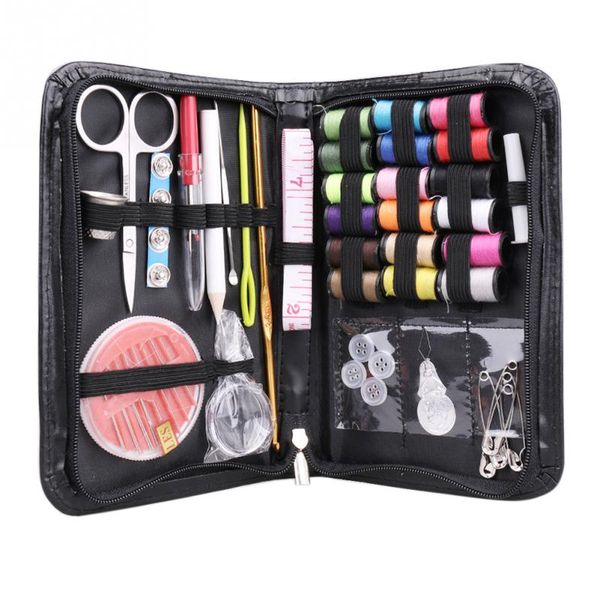 

multifunctional sewing kit 38 sets pf sewing accessories travel kit camper emergency, Black