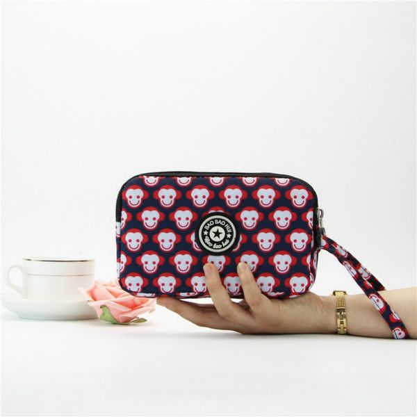 

women wallets fashion zipper long section purses 3 layers handbag large capacity clutch bag simple phone coin bag money