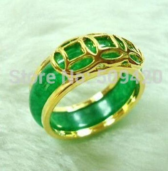 

jewelry green jade stone ring size, Silver