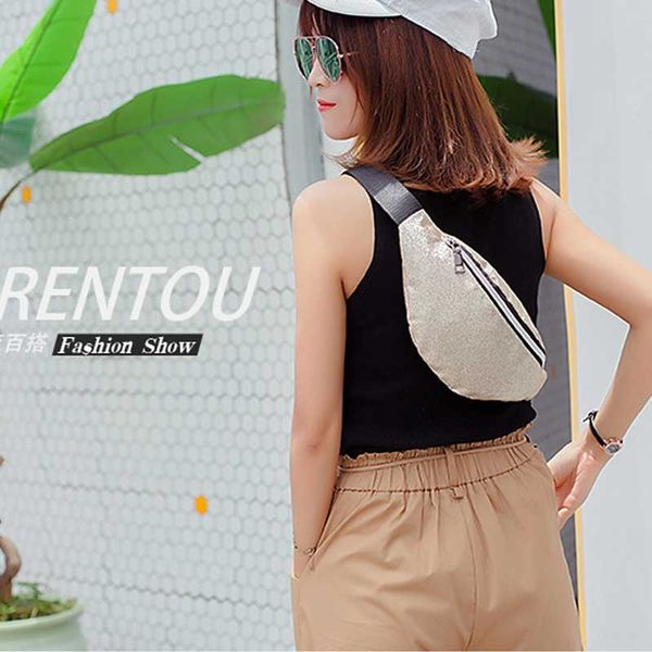 

amelie galanti 2020 new trendy women's bag multi-purpose waist bag sequin messenger shoulder mobile phone coin purse