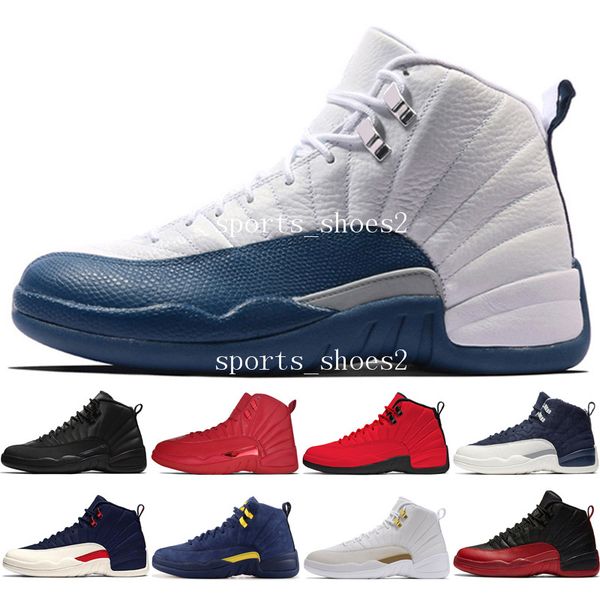 

новые 12s winterized wntr тренажерный зал красный мичиган мужская баскетбольная обувь мастер гриппа игра такси крылья плей-офф 12 мужчин спо