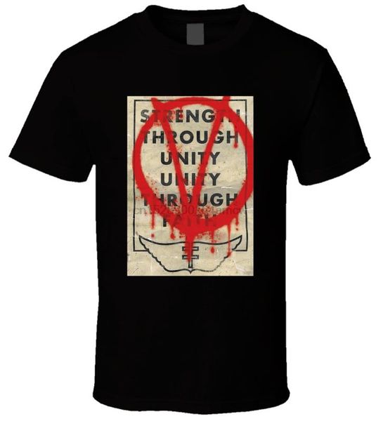 

v for vendetta 2 shirt, White;black