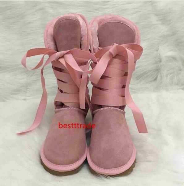 

женские сапоги австралия стиль женщины зима снегоступы мода крест-накрест водонепроницаемый корова замша кожа колено высокие длинные открыты