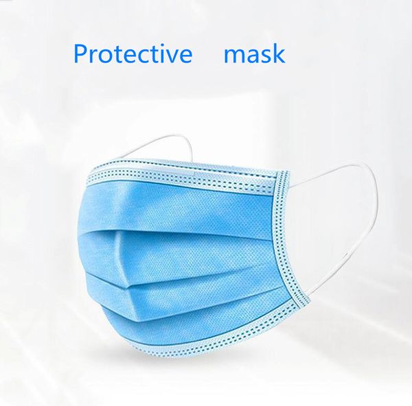 

dhl бесплатная доставка защитные маски 3 слоя одноразовые защитные маски для лица рот антипылевые безопасные легкие дышащие маски для рта