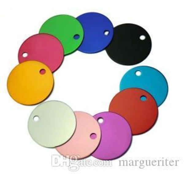 

circle dog pet id tags custom name address phone no. for dog id tag round personalized engraving pet tags wholesale 100pcs