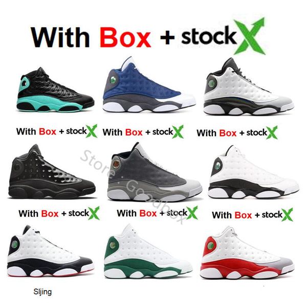 

new version 13 island green 13s cny flint cap and gown lakers he got game 13 with box basketball shoes bred wholesale sneakers