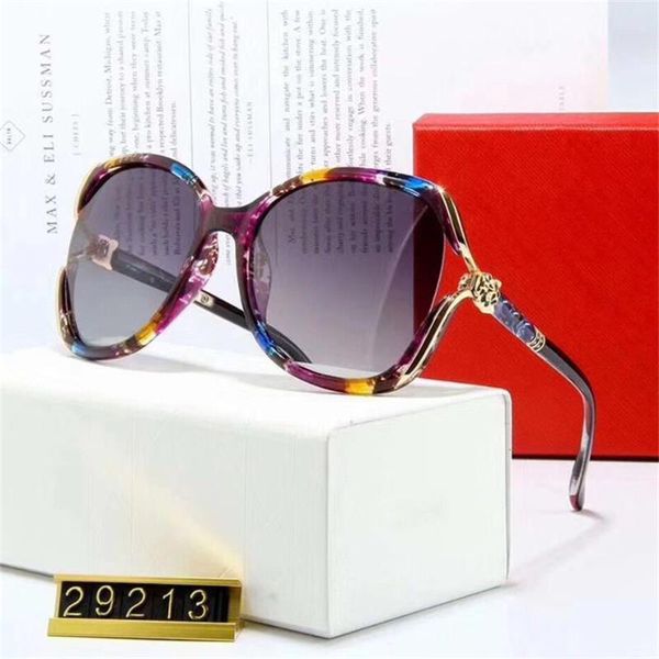 

29213 Hot Popular Sunglasses Luxury Women Brand Designer Big Frame Sunglasses High Quality UV Protection Lens Fashion Summer Glasses 3 pairs