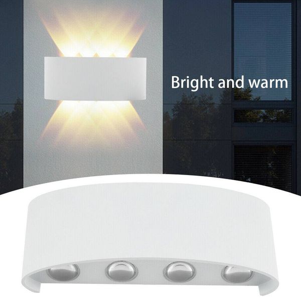 

modern led wall sconce lighting fixture lamps 8w warm white up and down indoor plaster wall lamps for living room bedroom hallway