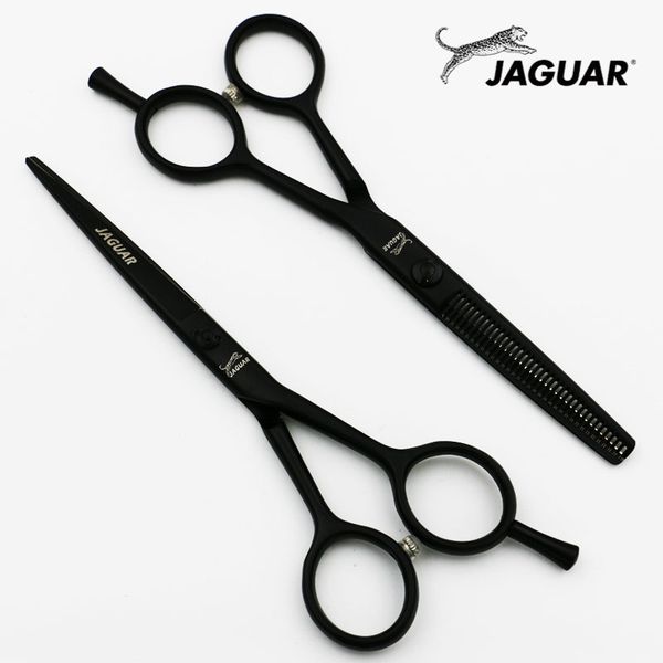

5.5/6 inch professional hairdressing scissors set cutting+thinning barber shears personality black styles