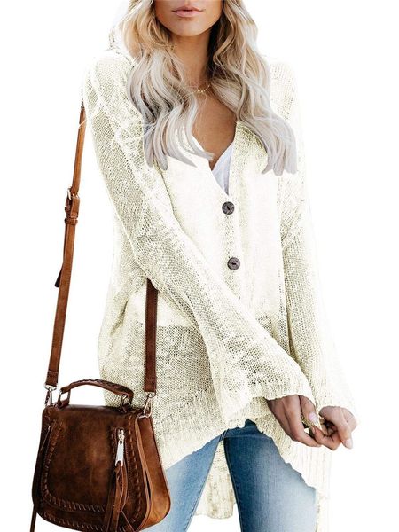 

Designer Women Cardigan Sweater Solid Ladies Flare Sleeve Single Breast Thin Sweaters Donna Summer And Autumn Clothes