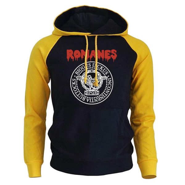 

spqr roman hoodie men hooded sweatshirts coat 2019 autumn faction eagle man hoodies sweatshirt casual streetwaer, Black