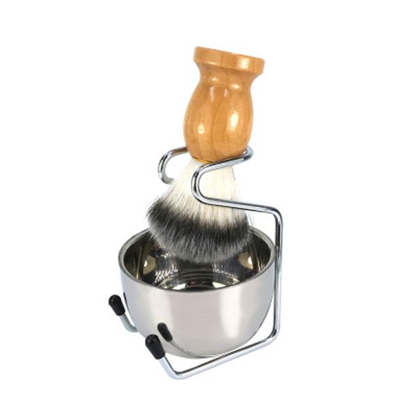 

shaving gift set, shaving brush,stainless steel shaving stand,soap bowl, professional beard moustache care tool