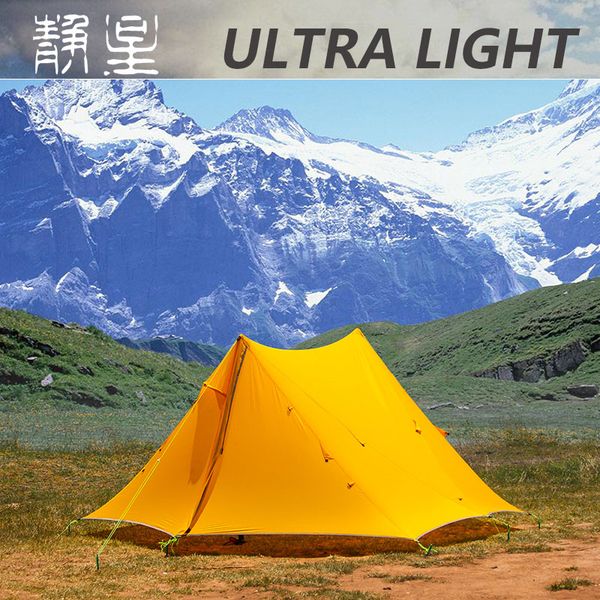 

asta 2019 lanshan 2 / ting yu 20d silnylon 2 person ultralight camping 3 seasons rodless tent