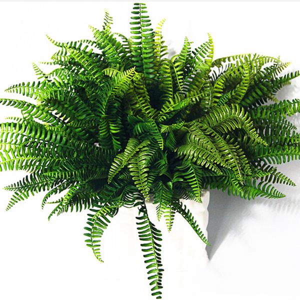 

1pcs 7 artificial lifelike large boston fern plant green grass home decorations