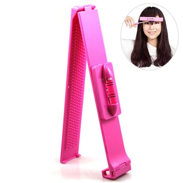 Hair Bangs Clippers Trimmer Plastic Level Instrument Ruler Diy Hair Clip Accessories Cutting Tools For Women Girls Kids Hair Claw Claw Hair Clips From