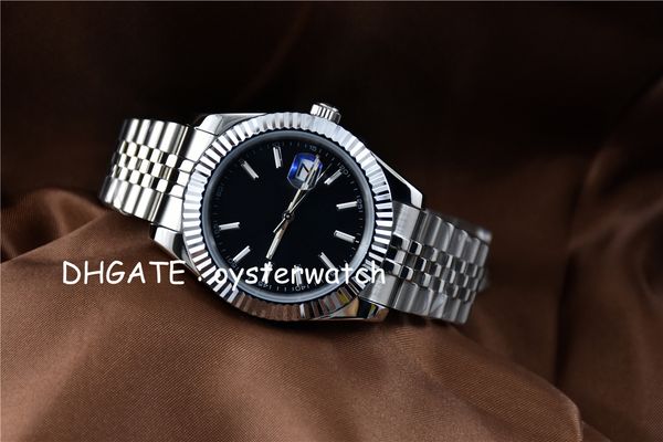 

Fir t automatic 2885 ju t mechanical watch men date 41mm tainle apphire gla original cla p luxury pre ident de inger men watche