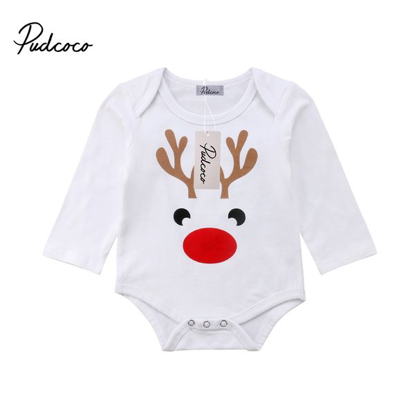 

0-24m brand new infant toddler baby girl long sleeve deer romper playsuit jumpsuit outfits clothes, Blue
