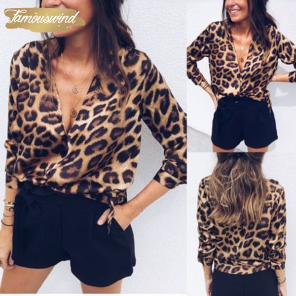 

women summer casual blouses hippie striped leopard blouse shirts vest ladies v neck long sleeve shirts v neck clubwear, White