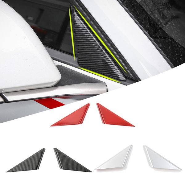 Car Window Front Triangle Trim ABS Decoraion Cover per Ford Mustang 2016 UP Accessori esterni per auto